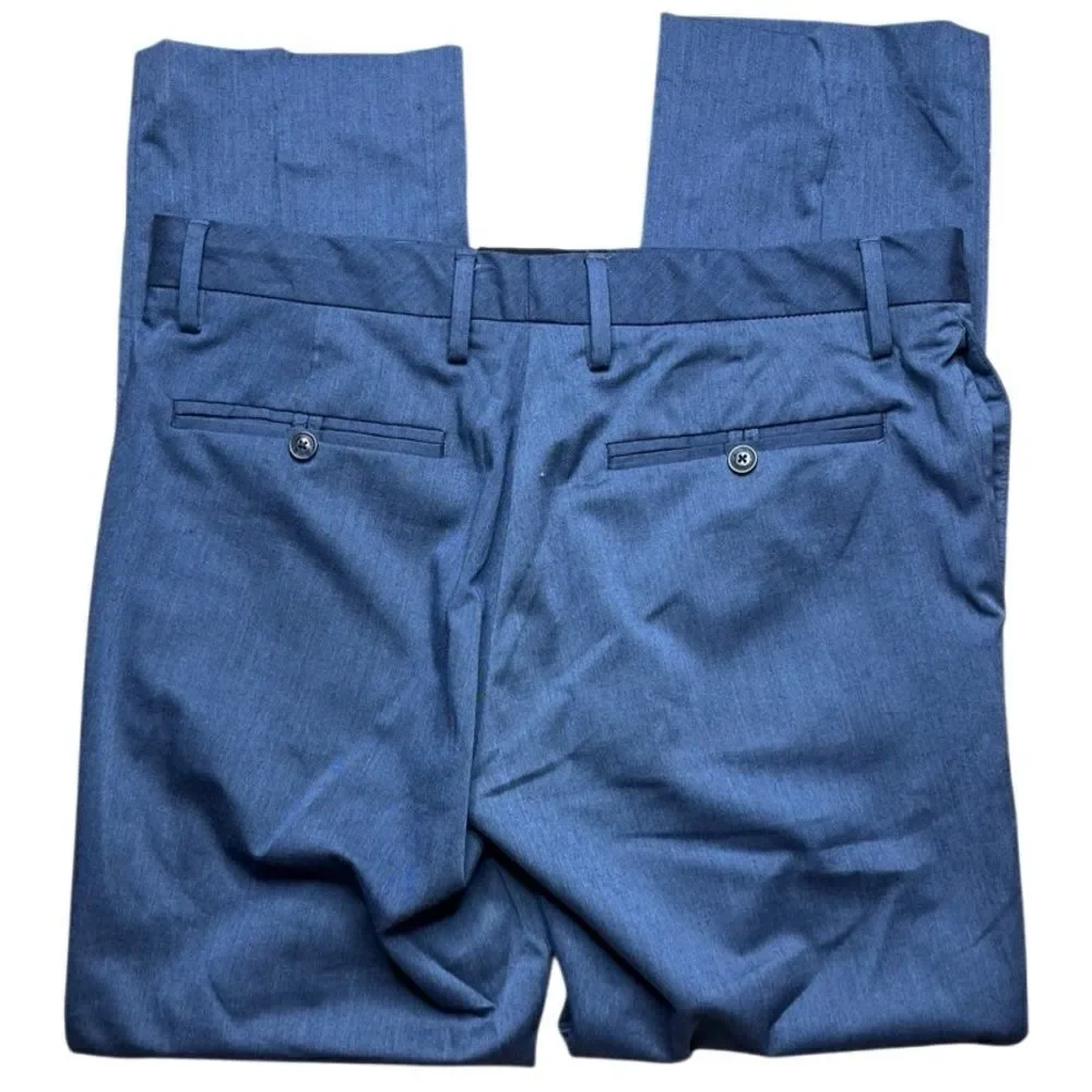 Van Heusen Men's Blue Dress Pants Slim Fit Flex Size 32 x 30